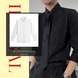 ILLÉGAL - Áo Sơ Mi Nam Có Khuy Cài Ở Đuôi Cổ Áo - BUTTON-DOWN LONG SLEEVE
