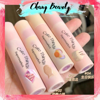 [Flortte] Son lót Flortte và Chì Kẻ viền môi che khuyết điểm môi Cute Things chất mềm mịn che phủ rãnh và thâm viền môi