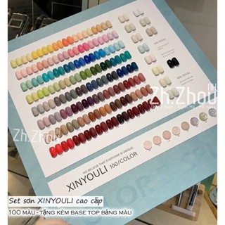 Set sơn XINYOULI  cao cấp, sơn gel cao cấp, sơn XINYOULI tặng kèm base top bảng màu, sơn gel chính hãng