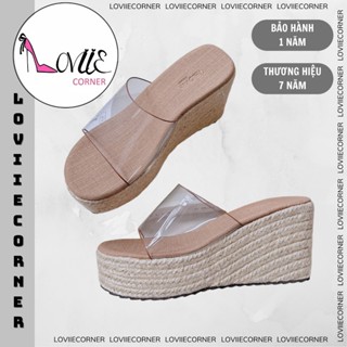 LOVIIECORNER - FORM BÉ - DÉP XUỒNG CỐI NỮ ĐI BIỂN -  DÉP XUỒNG CAO ĐẾ BẰNG 8CM - D240201 - HDG2602