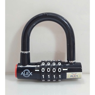 Ổ khóa cửa 4 số Alex lớn đỏ / đen