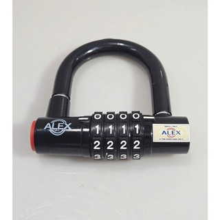 Ổ khóa cửa 4 số Alex lớn đỏ / đen