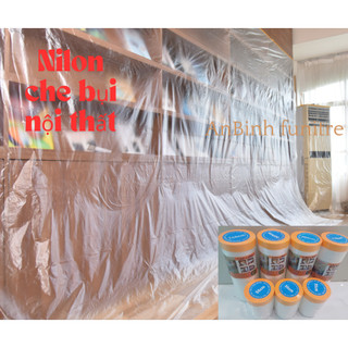  Nilon che bụi nội thất đa năng che chắn sơn phủ đồ chống ẩm mốc bọc hàng Có đầu dán dính 