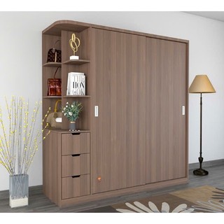  Tủ Quần Áo Gỗ Công Nghiệp MDF Cửa Lùa Có Kệ Trang Trí hiện đại ,TỦ GỖ PHÒNG NGỦ đa dạng 
