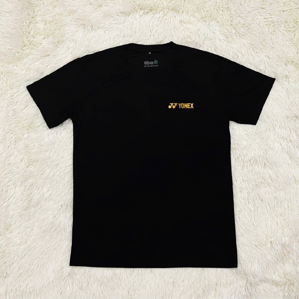 (Unisex- Có BIG SIZE) - Áo thể thao cầu lông COVER logo Yonex basic Gold - Áo TRAINING