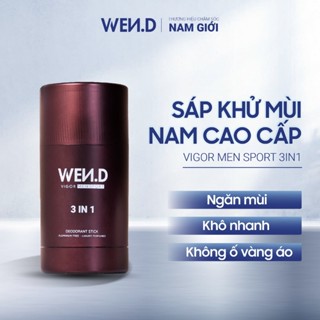 Lăn Khử Mùi Nam, Lăn Nách Nam Dạng Sáp, Giảm Tiết Mồ Hôi, Không Ố Vàng Áo WEND Vigor Men Sport 3in1