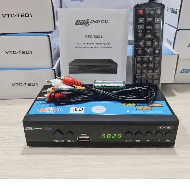 đầu thu truyền hình số mặt đất dvb VTC 201