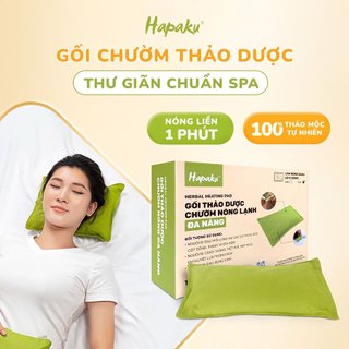  Gối Chườm Nóng Thảo Dược Hapaku Giảm Đau Cổ Vai Gáy Giảm Đau Bụng Kinh Quà Tặng Bạn Gái Đai Massage Bụng Kinh 