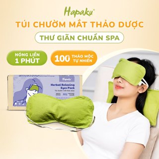 Túi Chườm Mắt Từ Thảo Dược Hapaku, Thảo Dược Spa Loại 1, Giảm Mỏi Mắt, Giảm Thâm Mắt, Thư Giãn Ngủ Ngon, Massage Mắt
