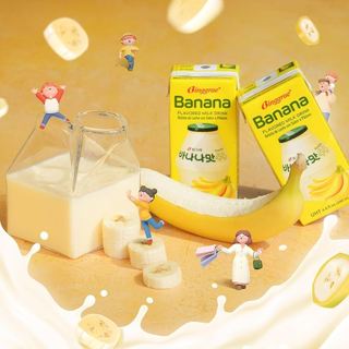 Sữa chuối Hàn Quốc, sữa tươi trái cây Binggrae 200ml nhiều vị