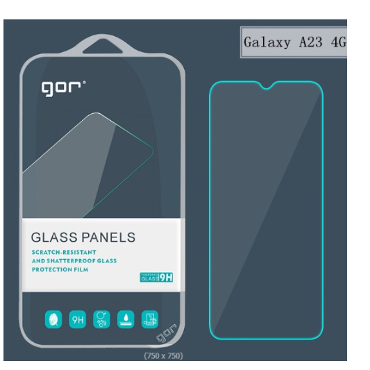 Bộ 2 kính cường lực Gor Trong suốt cho Samsung  A23/ 4G/ A23 5G Cảm ứng mượt