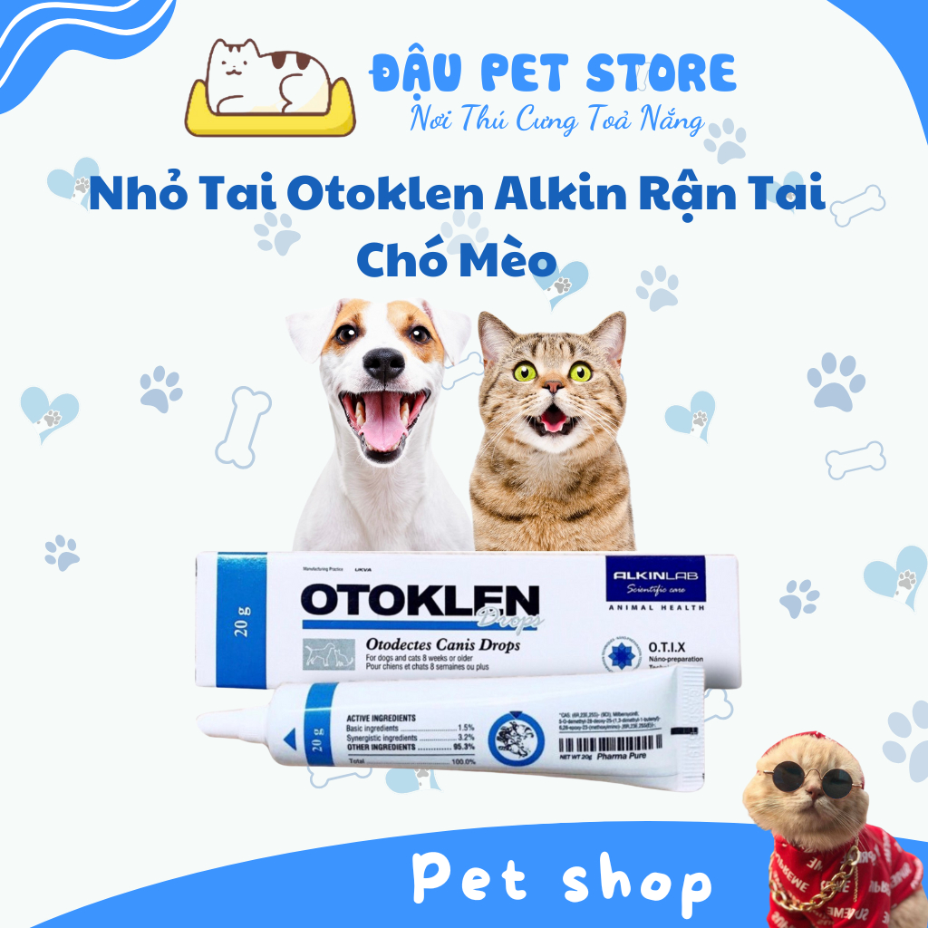 Nhỏ Tai Otoklen Alkin Rận Tai Chó Mèo Vật Nuôi Pet