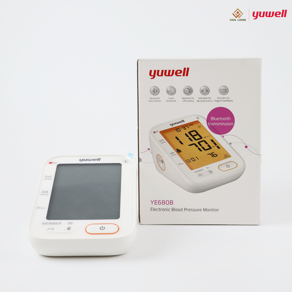 Máy đo huyết áp điện tử, Máy đo huyết áp bắp tay YE680B Yuwell