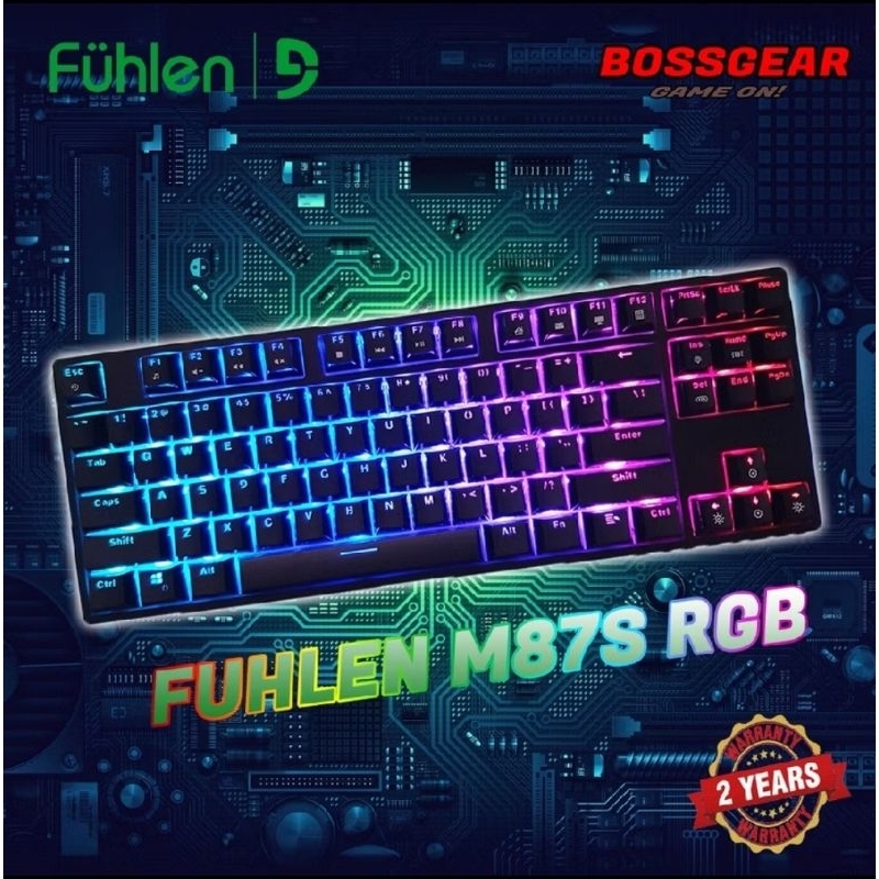 Bàn phím cơ FUHLEN D87S  RGB  CAO CẤP CHÍNH HÃNG