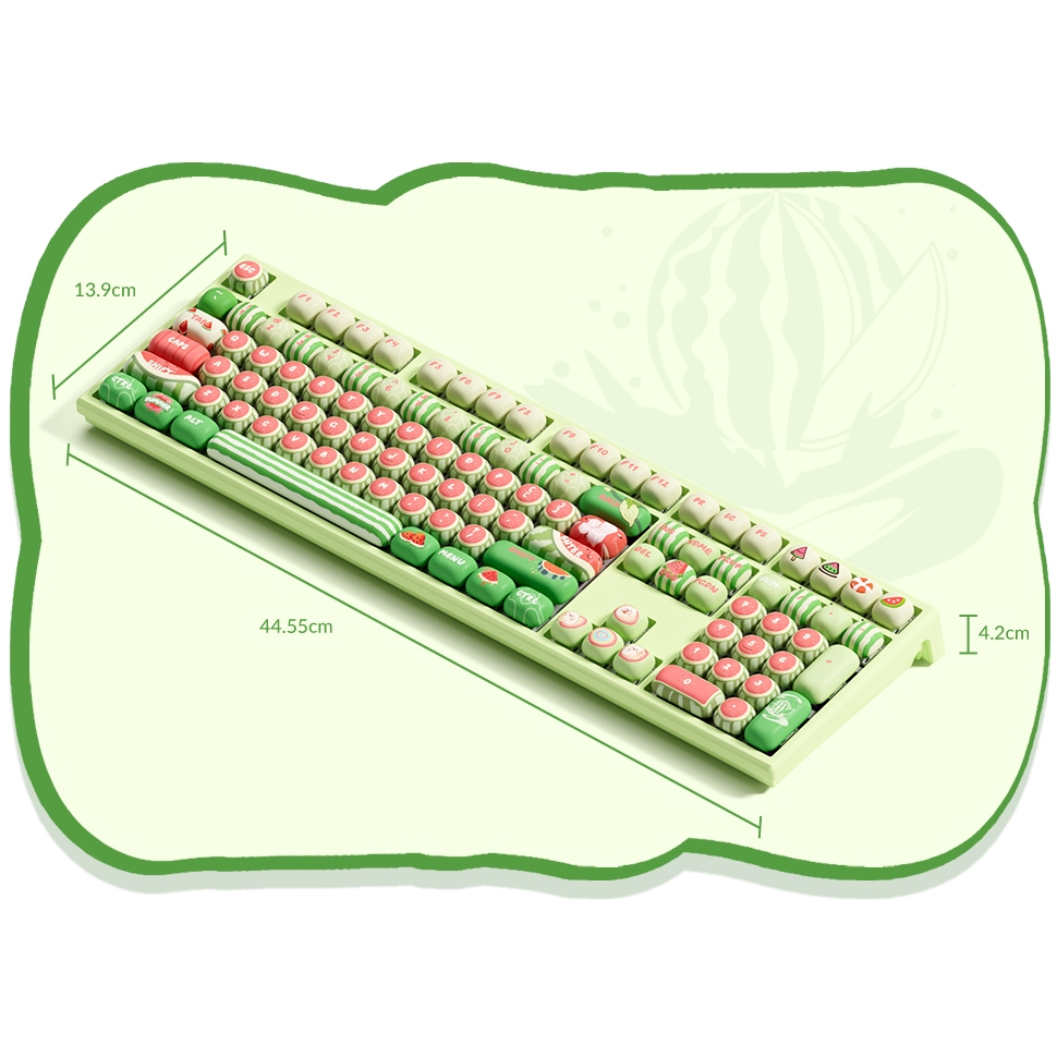 Bàn phím MonsGeek MG108B Bun Wonderland / MG108B Watermelon (RGB / Hotswap / Piano Pro SW/ Multi-mode) | BigBuy360 - bigbuy360.vn