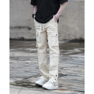  Quần kaki nam túi hộp ống đứng KQSTYLING form regular vừa vặn kaki co giãn nhẹ - V6 - KEM 