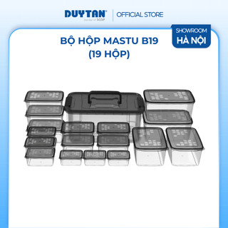 Bộ hộp B19, bộ19 hộp đựng thực phẩm DUY TÂN đủ size từ 150 - 7200ml dùng được cho lò vi sóng