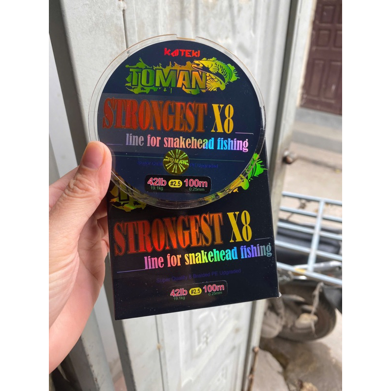 ( Chính hãng) 💁Dây dù pe TOMAN 8X 100m