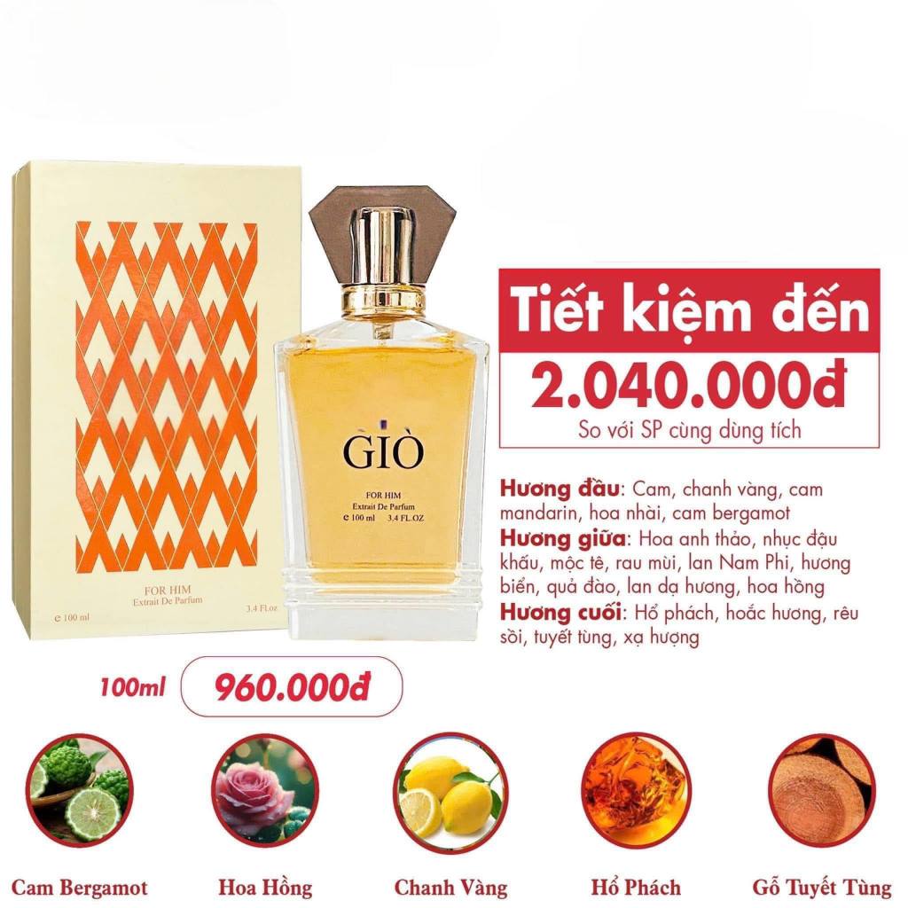 ❤️FREESHIP❤️nước hoa nam giò100ml giá sỉ