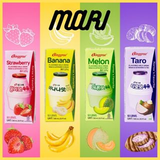 Sữa chuối, sữa dâu, sữa dưa lưới Binggrae Hàn Quốc - Sữa dưa gang Binggrae Hàn Quốc 200ml