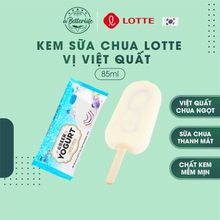 Kem sữa chua việt quốc Lotte Greek Blueberry 85ml ABetterLife