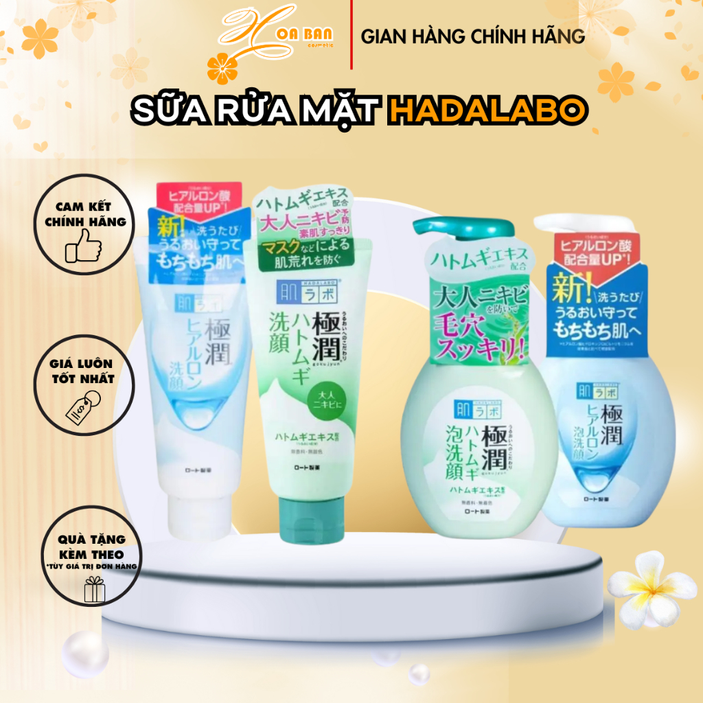 Sữa rửa mặt tạo bọt Hada Labo Nhật Bản