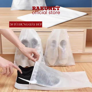  SỈ 50 túi đựng giày dép tránh bụi bẩn Rakunet - Túi đựng giày đi du lịch túi bảo quản giày dép 