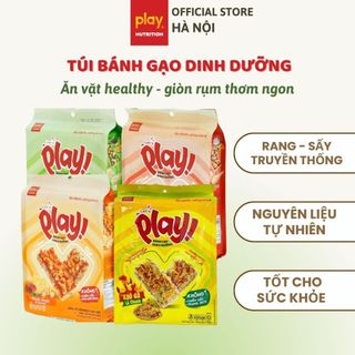  Bánh gạo dinh dưỡng PLAY Let’s play - Bánh ngũ cốc bánh ăn vặt healthy 