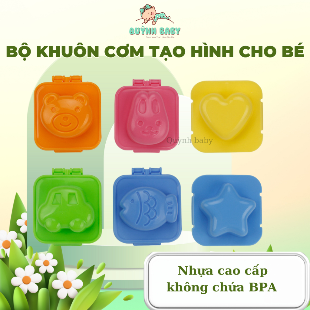 Khuôn Cơm tạo hình cho bé [gửi mẫu ngẫu nhiên]