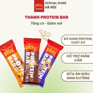  Thanh protein PLAY - Bánh protein bar không đường ăn kiêng 