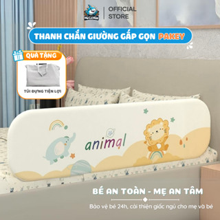 Thanh Chắn Giường Gấp Gọn Pakey Cao Cấp, Rào Chắn Giường Bảo Vệ Bé, Nâng Hạ Thanh Tiện Lợi Mẫu Mới 2025