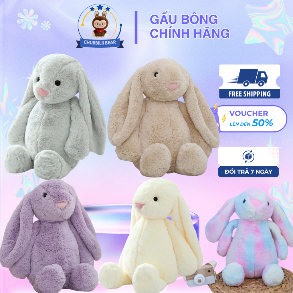 GẤU BÔNG JELLYCAT Chubbiliibear, THỎ JELLYCAT BUNNY siêu đáng yêu Cho Bé
