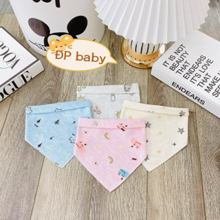  Set 5 Khăn Yếm tam giác cho bé vải cotton mềm   yếm màu   