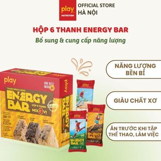  Hộp 6 thanh năng lượng PLAY 2.0 - Bánh ăn sáng dinh dưỡng PLAY Energy bar 2.0 