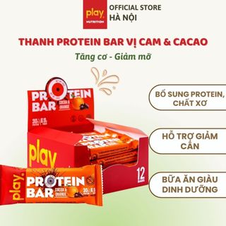  Hộp 12 thanh protein PLAY – Bánh protein bar ăn kiêng giảm cân tăng cơ 