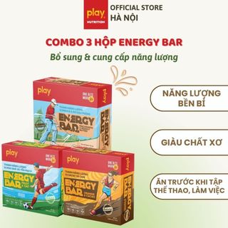  Combo 3 hộp 6 Thanh năng lượng PLAY 2.0 – Thanh ngũ cốc dinh dưỡng PLAY Energy Bar 