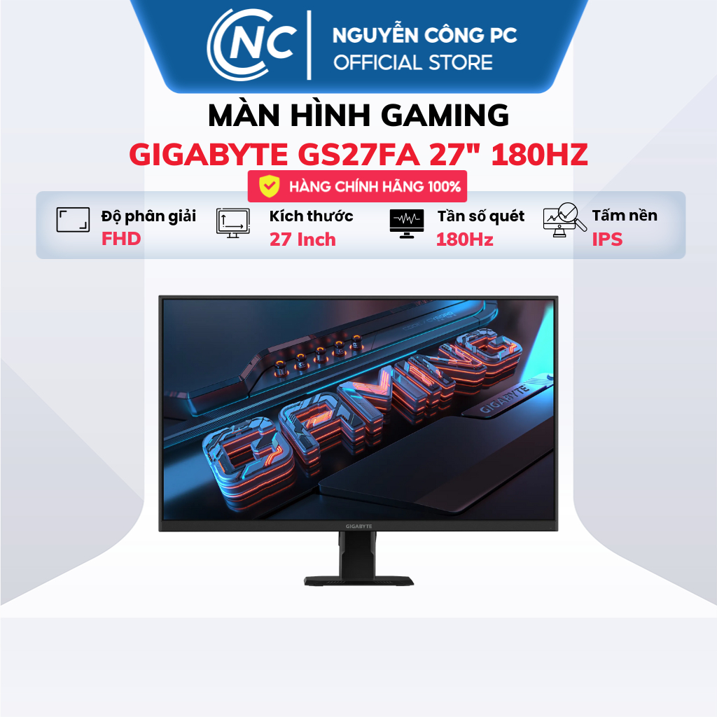 Màn hình gaming Gigabyte GS25F2/GA25F14/ GS27FA tần số quét cao 200hz - NEW - bảo hành 36 Tháng