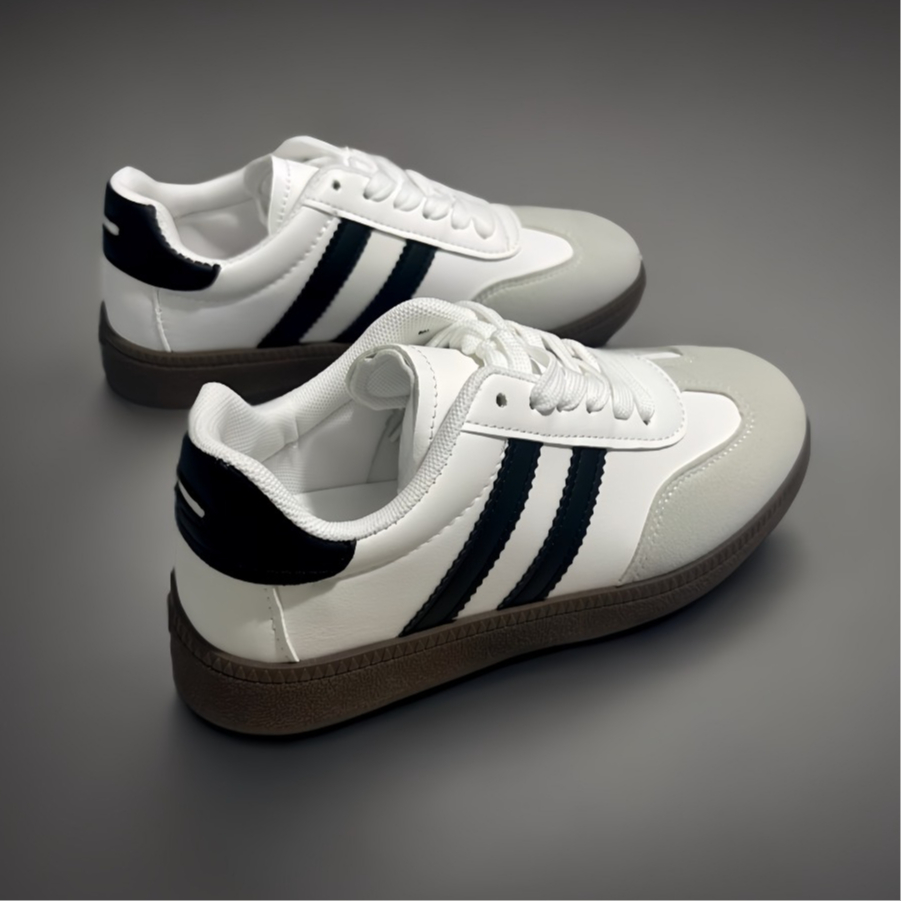 Giày thể thao nữ đế 2 cm phối sọc siêu nhẹ Slim