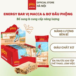  Thanh năng lượng PLAY 2.0 vị macca & bơ đậu phộng – Thanh ngũ cốc dinh dưỡng PLAY Energy Bar 