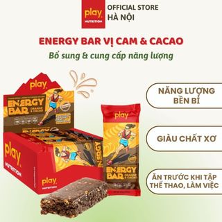  Thanh năng lượng PLAY 2.0 vị cam cacao - Thanh ngũ cốc ăn sáng PLAY Energy bar 