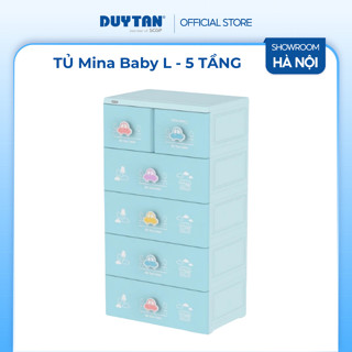 Tủ Mina Baby-L 5 ngăn, Tủ Nhựa Duy Tân kiểu dáng trẻ trung, thiết kế tiện lợi
