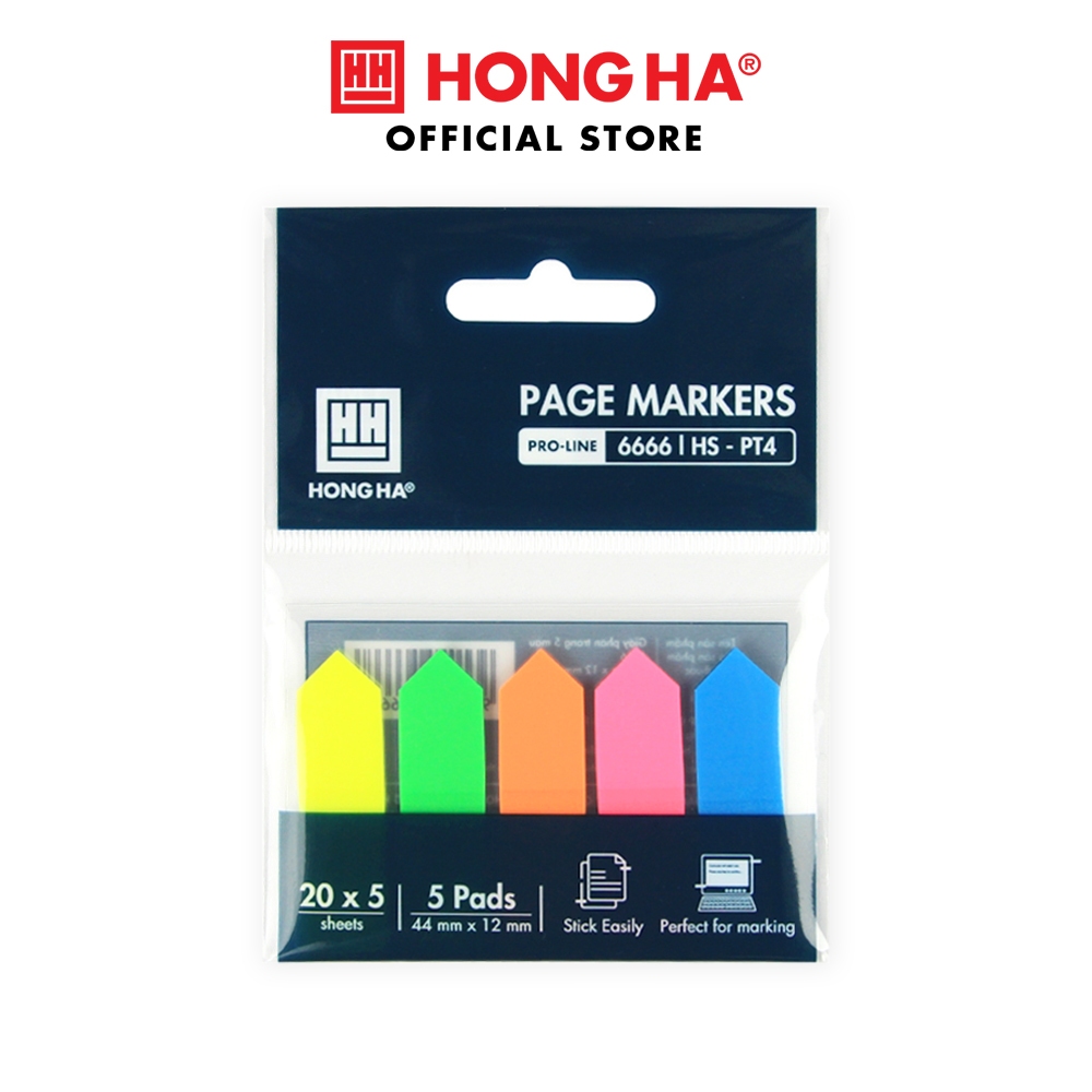 Giấy phân trang 5 màu Hồng Hà HS-PT4 - 6666