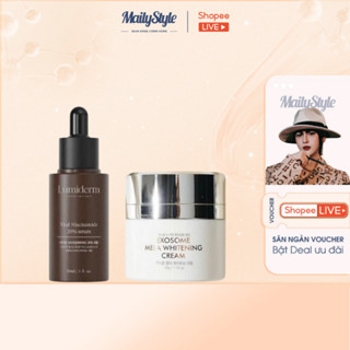 S100_ COMBO Serum B3 20% Lumiderm (E94) + kem Dưỡng Da Hỗ Trợ Nám DOW Exosome Mela Whitening Cream (C85)