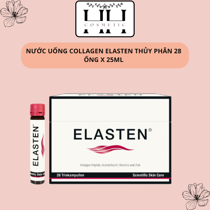 Nước Uống Collagen Elasten Thủy Phân 28 Ống x 25ml
