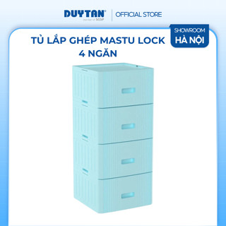 Tủ lắp ghép Matsu Lock, 4 ngăn tháo lắp đa năng tiện lợi, tủ nhựa đựng quần áo, vật dụng gia đình