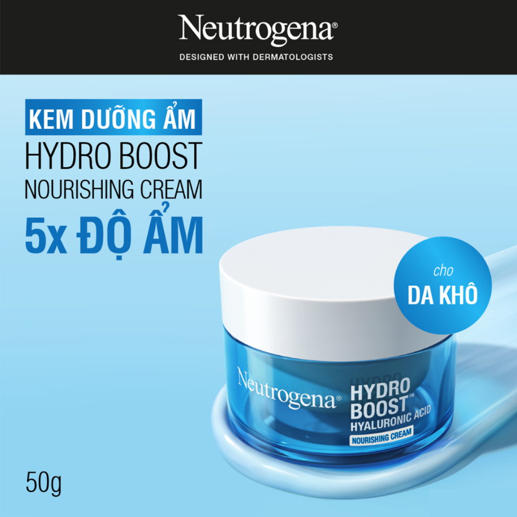 Kem Dưỡng Ẩm Neutrogena Cấp Nước Cho Da Khô  50g Hydro Boost Hyaluronic Acid Nourishing Cream Hasaki Sản Phẩm Chính Hãng