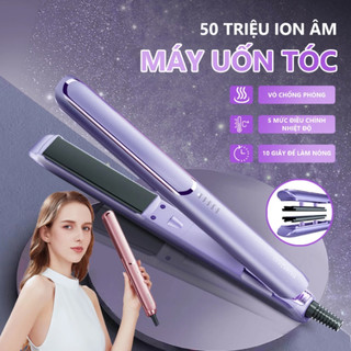 Máy duỗi tóc 2 trong 1 YAMAZAKi Uốn Duỗi tóc bằng men gốm Làm nóng nhanh trong 10 giây 50 Triệu Ion Âm Bảo Vệ Tóc 