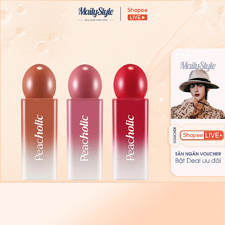 M55_ Son Tint Bóng Peacholic Water Glow Lip Tint Trang Điểm Môi (Có Nhiều Màu)