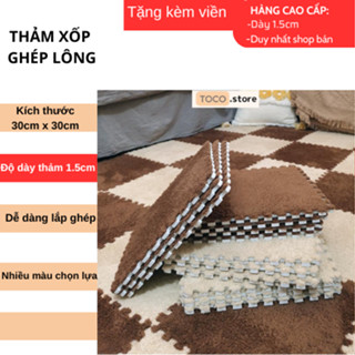 Thảm Xốp Ghép Lông TOCO 30x30cm