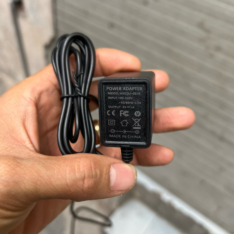 Adapter nguồn 3V 1A tặng bộ kẹp